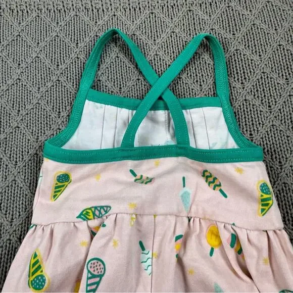 Wildflowers Day Dream Baby Romper Ice Cream and Sweet Treat Pattern ~ 3M - Picture 10 of 12